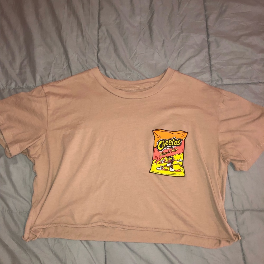 flaming hot cheetos crop shirt